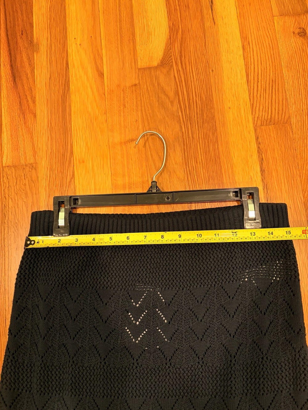 NWT Splendid Navy Knit Maxi Skirt Textured Pattern M - Picture 9 of 10